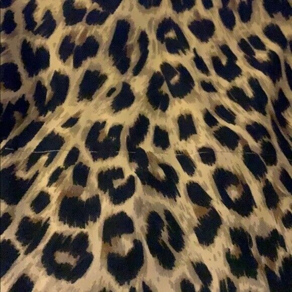 Leslie Stuart Leopard Print Dress size 10 Sleeveless Back Zipper Lined - Picture 8 of 8